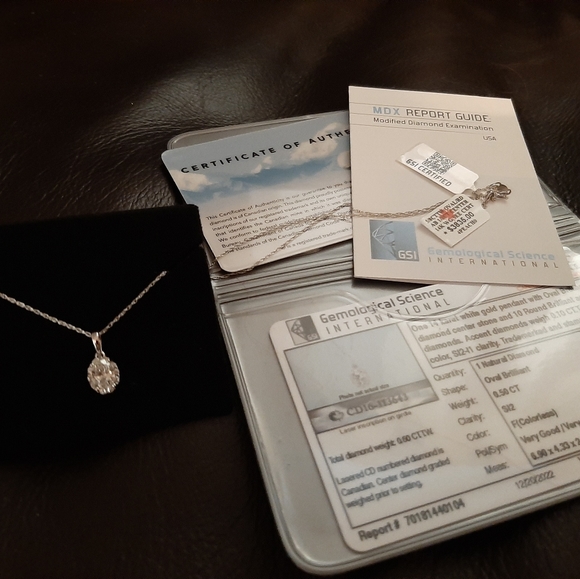 Certified Genuine Diamond Necklace - Picture 10 of 11